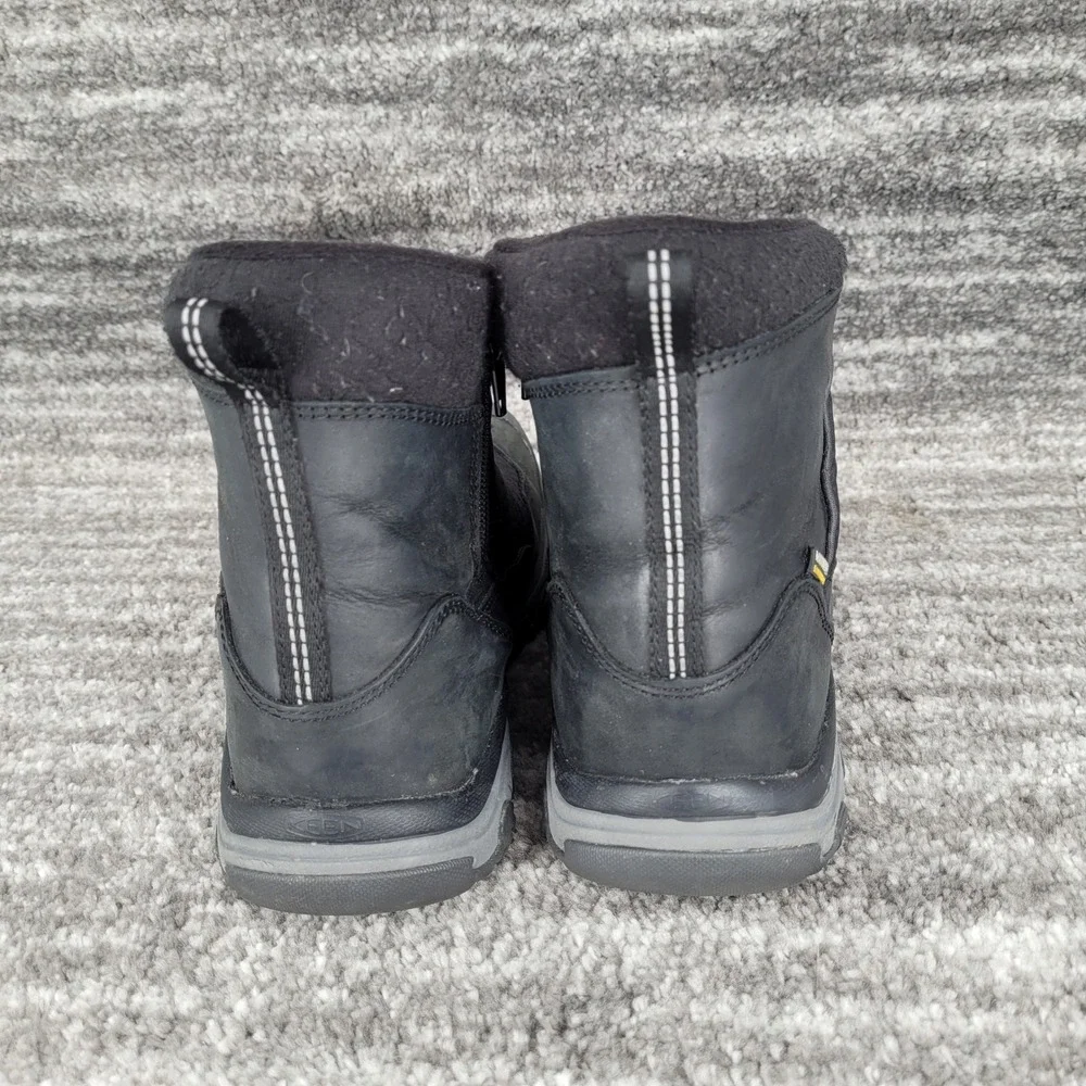 KEEN Womens Winter Boots Black Puffer Waterproof Insulated Thermal Size‎ 7
